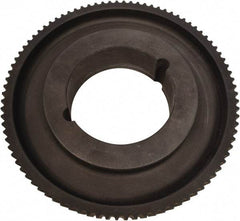 Continental ContiTech - 40 Tooth, 90" Inside x 1.26" Outside Diam, Synchronous Belt Drive Sprocket Timing Belt Pulley - 0.472" Belt Width, 8" Pitch Diam, Cast Iron, 1610TL Bushing - Industrial Tool & Supply