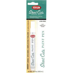 Krylon - 0.33 oz White Gloss Finish Paint Pen - Pen, Direct to Metal, 500 gL VOC Compliance - Industrial Tool & Supply