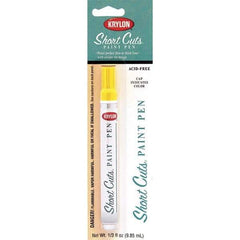 Krylon - 0.33 oz Sun Yellow Gloss Finish Paint Pen - Pen, Direct to Metal, 522 gL VOC Compliance - Industrial Tool & Supply