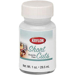 Krylon - 1 oz White Gloss Finish Paint - Brush-On, Direct to Metal, 763 gL VOC Compliance - Industrial Tool & Supply