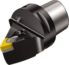 Sandvik Coromant - Neutral Cut, Size C8, DNMG 442 Insert Compatiblity, Modular Turning & Profiling Cutting Unit Head - 0.5mm Ctr to Cutting Edge, 80mm Head Length, Through Coolant, Series T-Max P - Industrial Tool & Supply