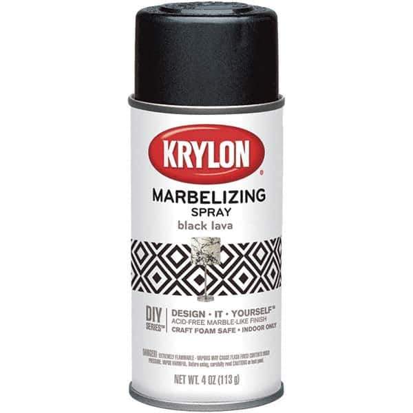 Krylon - Black Lava, Gloss, Craft Paint Spray Paint - 4 oz Container - Industrial Tool & Supply