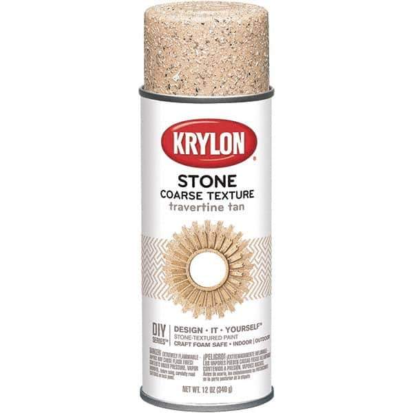 Krylon - Travertine Tan, Textured, Craft Paint Spray Paint - 12 oz Container - Industrial Tool & Supply
