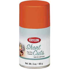 Krylon - Glow Orange, Gloss, Enamel Spray Paint - 3 oz Container - Industrial Tool & Supply