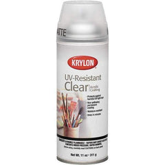 Krylon - Clear, Matte, UV Resistant Spray Paint - 11 oz Container - Industrial Tool & Supply