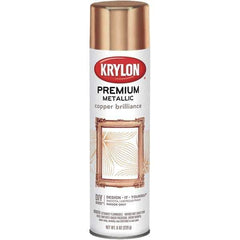 Krylon - Copper Brilliance (Color), Gloss, Metallic Spray Paint - 8 oz Container - Industrial Tool & Supply