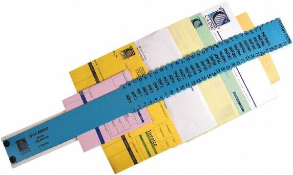 C-LINE - 8-1/2 x 11", Letter Size, Blue, Indexed Sorters - Industrial Tool & Supply