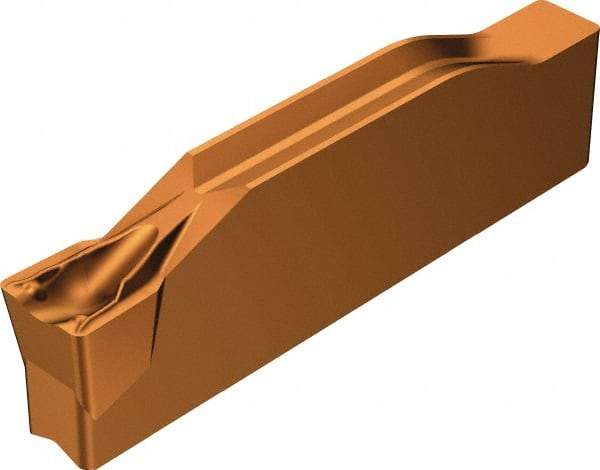 Sandvik Coromant - 0400N123 TF Grade 1145, 4mm Cutting Width Carbide Grooving Insert - Neutral, 0.4mm Corner Radius, TiAlN/AlCr2O3 Finish - Industrial Tool & Supply