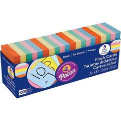 Pacon - 1,000 Blank Flash Cards - 2 x 3" - Industrial Tool & Supply