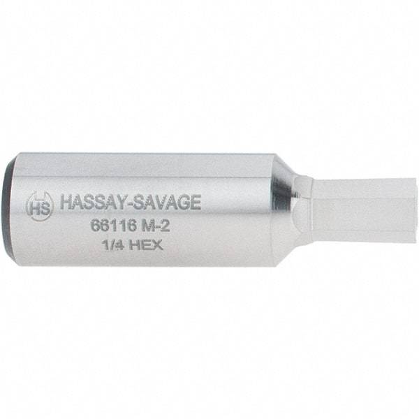 Hassay-Savage - 1/4" Hexagon Rotary Broach - 3/8" Depth of Cut, 1/2" Shank - Industrial Tool & Supply