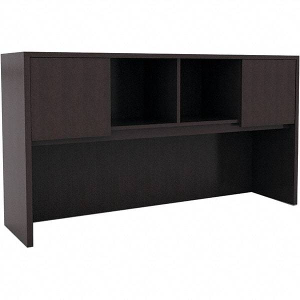 ALERA - 58.88" Long x 35-1/2" High x 15" Deep, Kneespace Credenza - Espresso (Color), Woodgrain Laminate - Industrial Tool & Supply