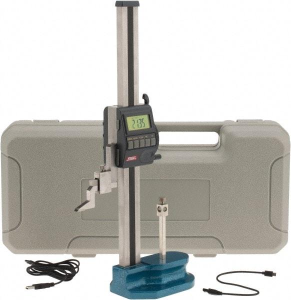 SPI - 12" Electronic Height Gage - 0.0005" Resolution, Accurate to 0.001", LCD Display, USB Data Output - Industrial Tool & Supply