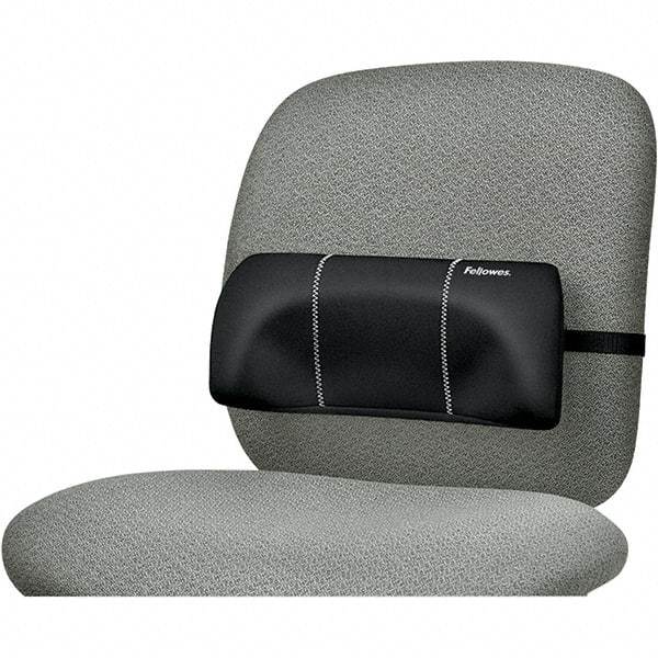 FELLOWES - Black Back Support - For Office Chairs, Car Seat & Home Use - Industrial Tool & Supply