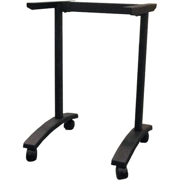 ALERA - 19-3/4" Long x 24-1/2" Wide x 28.38" High Stationary Training Table - Black, Steel - Industrial Tool & Supply
