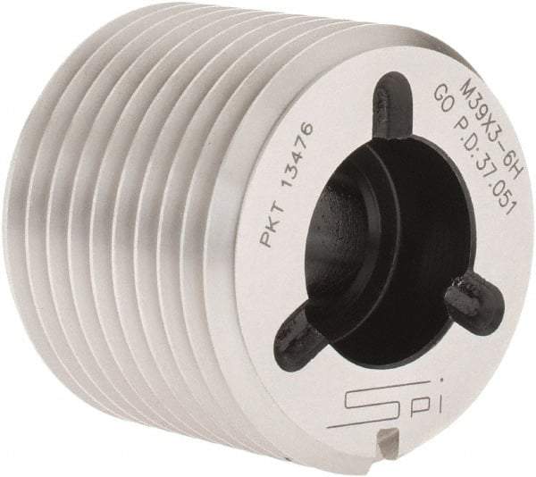 SPI - M39x3, Class 6H, Single End Plug Thread Go Gage - Handle Not Included - Industrial Tool & Supply