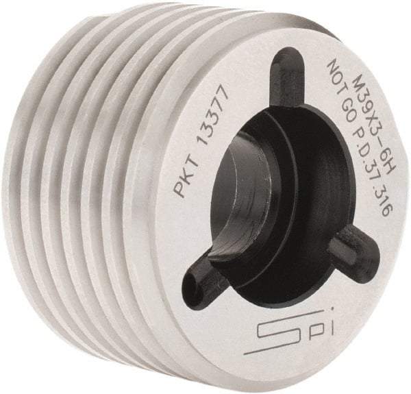SPI - M39x3, Class 6H, Double End Plug Thread Go/No Go Gage - Handle Included - Industrial Tool & Supply