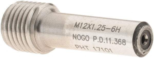 SPI - M12x1.25, Class 6H, Single End Plug Thread No Go Gage - Handle Not Included - Industrial Tool & Supply