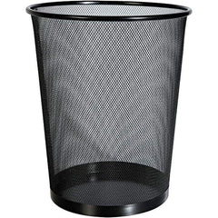 Universal One - Black Wastebasket - Use with Office Supplies - Industrial Tool & Supply