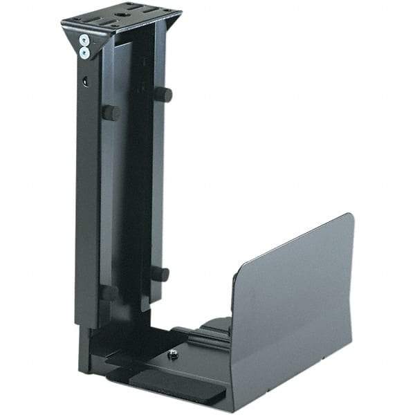 Safco - Black Underdesk CPU Holder - Use with Desk - Industrial Tool & Supply