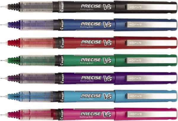 Pilot - Precision Point Roller Ball Pen - Assorted Colors - Industrial Tool & Supply