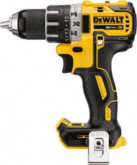 DeWALT - 20 Volt 1/2" Chuck Mid-Handle Cordless Drill - 0-500 & 0-2000 RPM, Keyless Chuck, Reversible, Lithium-Ion Batteries Not Included - Industrial Tool & Supply