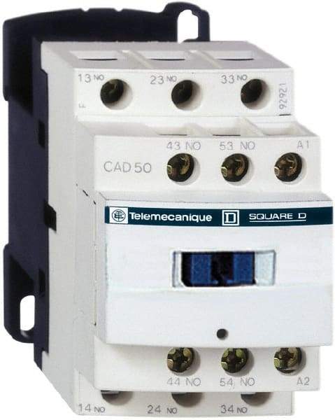 Schneider Electric - 5NO, 220 VAC at 50/60 Hz Control Relay - 17 V - Industrial Tool & Supply