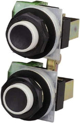 Schneider Electric - 30mm Mount Hole, Extended Straight, Pushbutton Switch - Maintained (MA) - Industrial Tool & Supply
