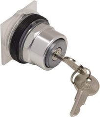 Schneider Electric - 1.18 Inch Mount Hole, Extended Straight, Pushbutton Switch Only - Round, Weatherproof, Dust and Oil Resistant - Industrial Tool & Supply