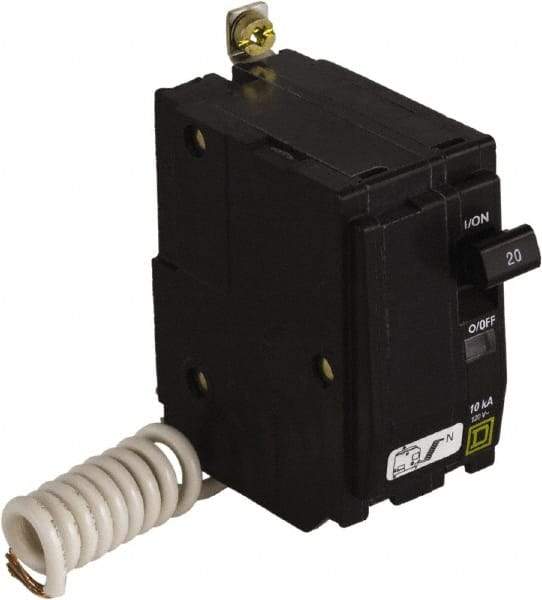Square D - 20 Amp, 120 VAC, 2 Pole, Bolt On Miniature Circuit Breaker - 14-8 AWG - Industrial Tool & Supply
