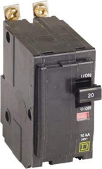 Square D - 20 Amp, 240 VAC, 2 Pole, Bolt On Miniature Circuit Breaker - 14-8 AWG - Industrial Tool & Supply