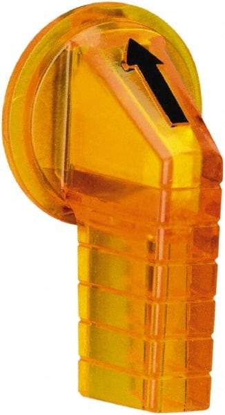 Schneider Electric - 30mm, Amber, Selector Switch Gloved Hand Knob - For Use with 9001K Selector Switches and Harmony 9001K/SK/KX Pushbuttons - Industrial Tool & Supply