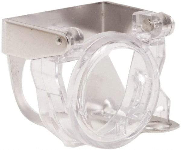 Schneider Electric - Pushbutton Switch Padlock Attachment - Round Button, Illuminated - Industrial Tool & Supply