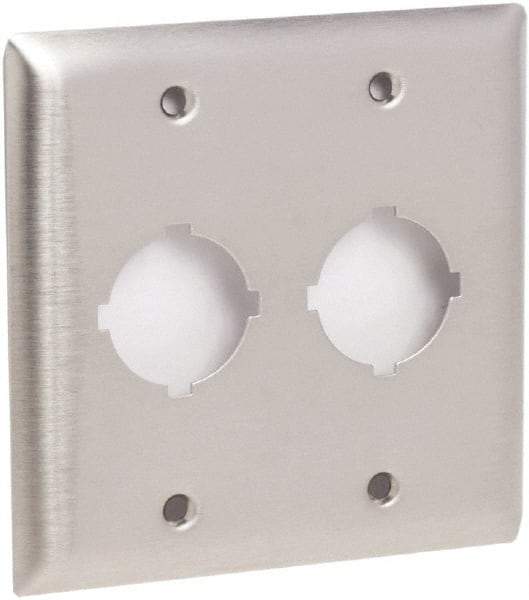 Schneider Electric - Pushbutton Switch Flush Plate - Industrial Tool & Supply