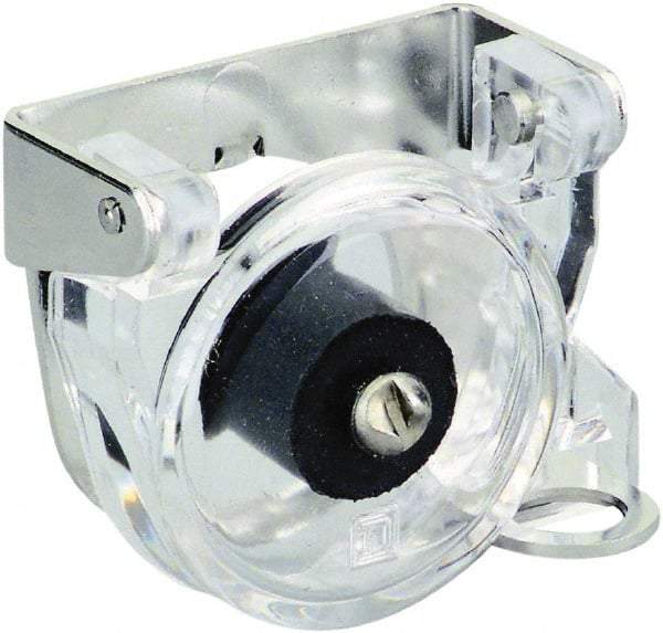 Schneider Electric - Pushbutton Switch Padlock Attachment - Round Button, Nonilluminated - Industrial Tool & Supply