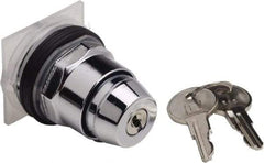 Schneider Electric - 30mm Mount Hole, 4 Position, Knob and Pushbutton Operated, Selector Switch Only - Black, Maintained (MA), without Contact Blocks, Weatherproof and Dust and Oil Resistant - Industrial Tool & Supply