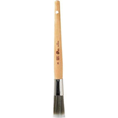Bestt-Liebco - 13/16" Angled Nylon/Polyester Sash Brush - Wood Sash Handle - Industrial Tool & Supply
