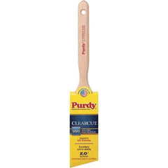 Purdy - 2" Angled Nylon/Polyester Trim Brush - Wood Fluted Handle - Industrial Tool & Supply