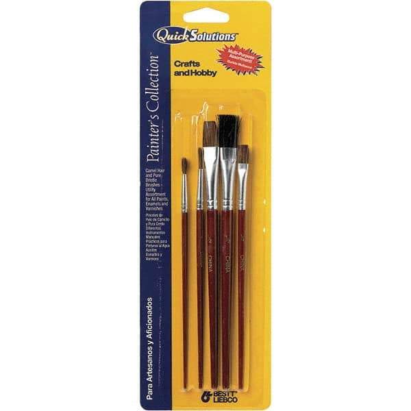 Bestt-Liebco - 1/2" Bristle & Sable Artist's Paint Brush - Industrial Tool & Supply