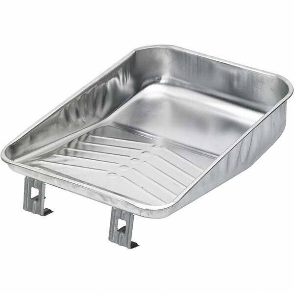 Bestt-Liebco - 9" Roller Compatible Mini Paint Roller Tray - 1 Gal Capacity, 9" Wide, Metal - Industrial Tool & Supply