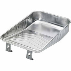 Bestt-Liebco - 9" Roller Compatible Mini Paint Roller Tray - 1 Gal Capacity, 9" Wide, Metal - Industrial Tool & Supply