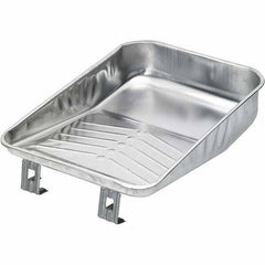 Bestt-Liebco - 9" Roller Compatible Mini Paint Roller Tray - 1 Gal Capacity, 9" Wide, Metal - Industrial Tool & Supply