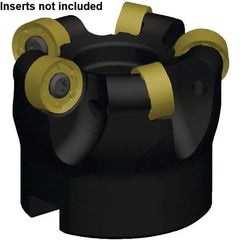 Kennametal - 47mm Cut Diam, 3.96mm Max Depth, 22mm Arbor Hole, 6 Inserts, RNGJ1605M0____ Insert Style, Indexable Copy Face Mill - RODEKA 16 Cutter Style, 22,700 Max RPM, 50mm High, Through Coolant, Series Rodeka - Industrial Tool & Supply