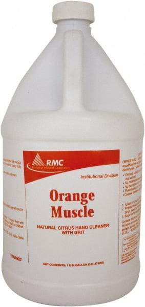 Rochester Midland Corporation - 1 Gal Bottle Liquid Hand Cleaner with Grit - White, Orange Scent - Industrial Tool & Supply