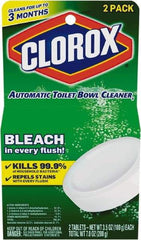 Clorox - 3.5 oz Tablet Solid Toilet Bowl Cleaner - Unscented Scent, Disinfectant, Bathroom Surfaces - Industrial Tool & Supply