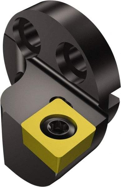 Sandvik Coromant - Left Hand Cut, Size 40, CCMT 432 Insert Compatiblity, Modular Turning & Profiling Cutting Unit Head - 27mm Ctr to Cutting Edge, 38mm Head Length, Through Coolant, Series CoroTurn 107 - Industrial Tool & Supply