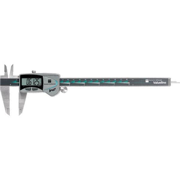 TESA Brown & Sharpe - 0 to 200mm Range, 0.01mm Resolution, IP67 Electronic Caliper - Industrial Tool & Supply