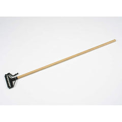 Ability One - Mop Handles; For Use With: Mops ; Connection Type: Snap-On ; Handle Length (Inch): 57 ; Handle Material: Wood ; Handle Style: Straight - Exact Industrial Supply