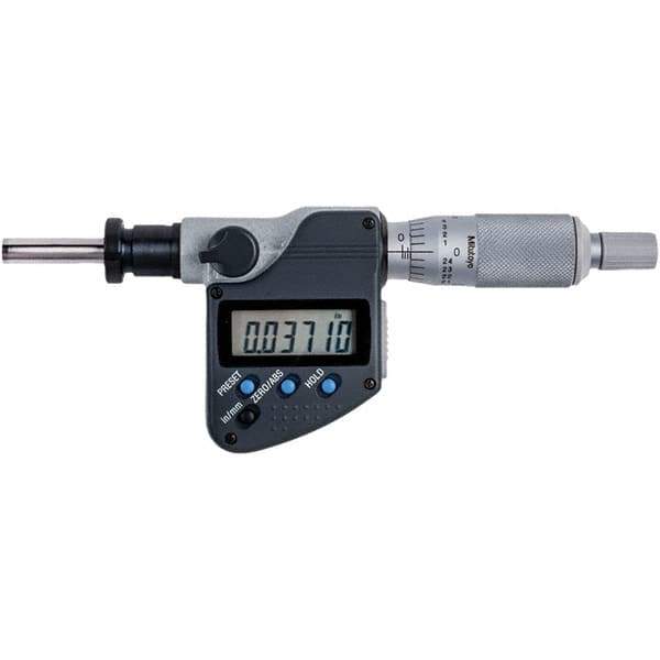 Mitutoyo - Electronic Micrometer Heads Minimum Measurement (Inch): 0 Minimum Measurement (mm): 0.00 - Industrial Tool & Supply