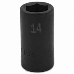 SK - Impact Socket - 3/8"DR 6PT 14MM SEMI-DEEP IMPACT SOCKET - Industrial Tool & Supply
