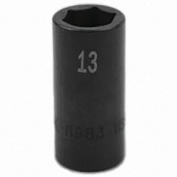 SK - Impact Socket - 3/8"DR 6PT 13MM SEMI-DEEP IMPACT SOCKET - Industrial Tool & Supply